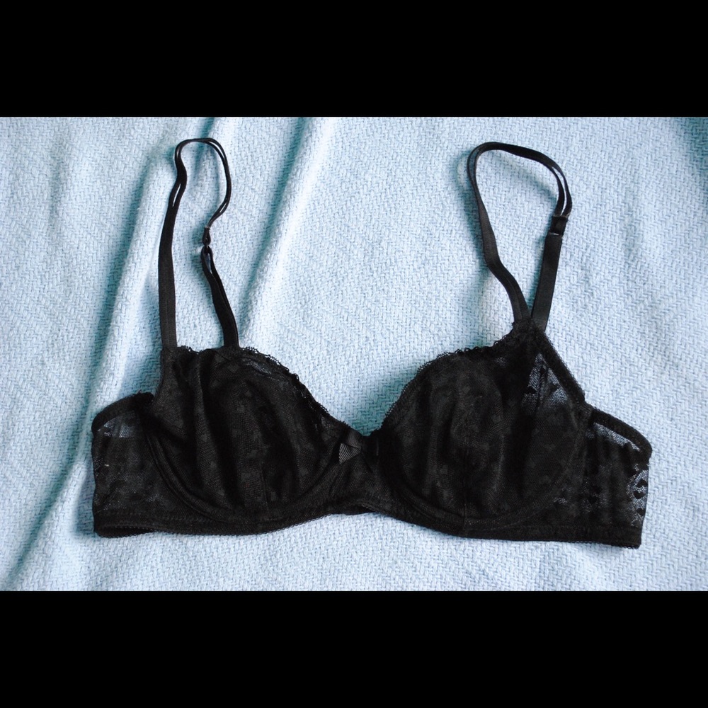 💄 Black Heart Aerie Bra